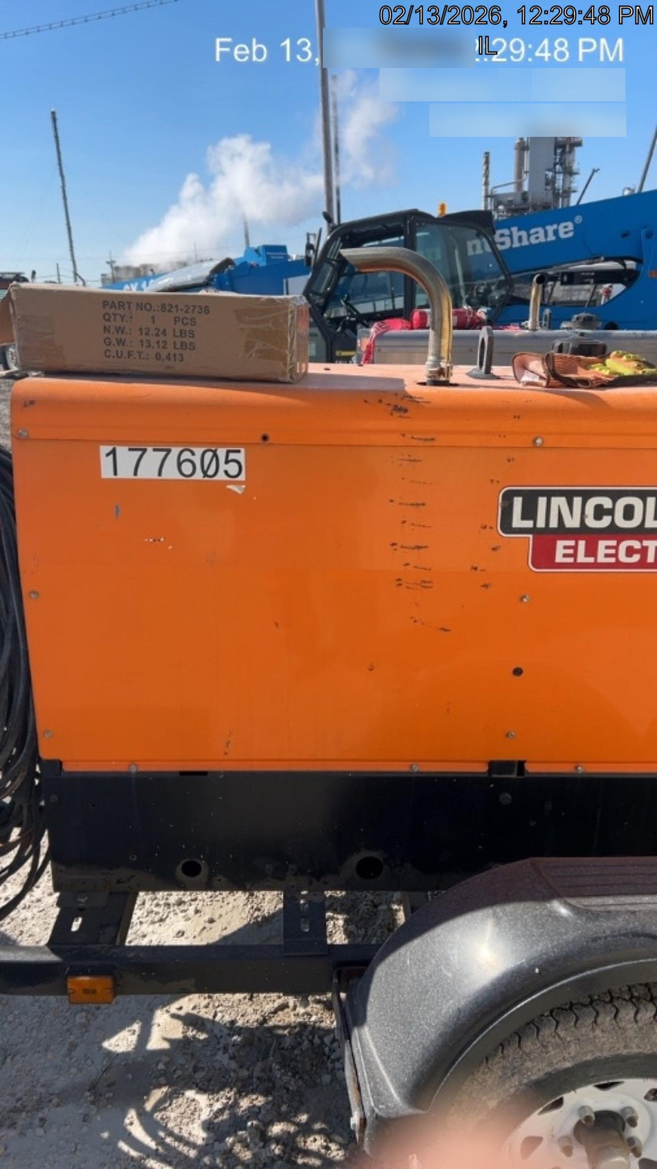 2021 Lincoln Electric Vantage 322 Vantage 322 Ready Pak 3 w/ Decals, ORANGE (includes trailer, cable rack, fender light kit) NO Telematics