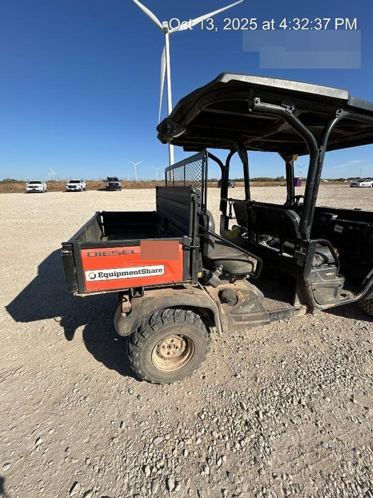 2019 Kubota RTV-X1140W-H 4wd Utility Cart, LED Strobe, Windshield Tempered Glass, Plastic Canopy, Wire Harness Kit, Backup Alarm
