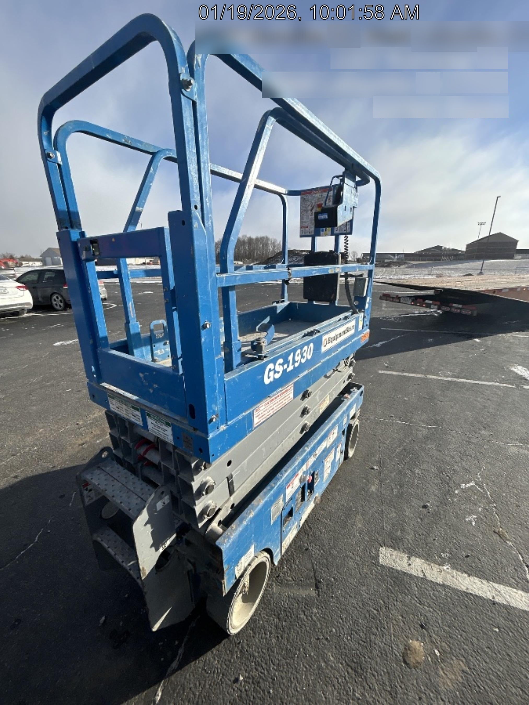 2020 Genie GS-1930 Solid Non Marking Tires, Beacon, Folding rails with half height swing gate
