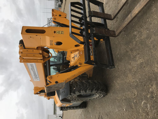 2018 JCB 510-56 JCB 510-56 Telehandler 74 HP w/CAB/HVAC, Beacon, Worklights, Aux Hydraulics, Solid Tires, 60" Carriage/Forks