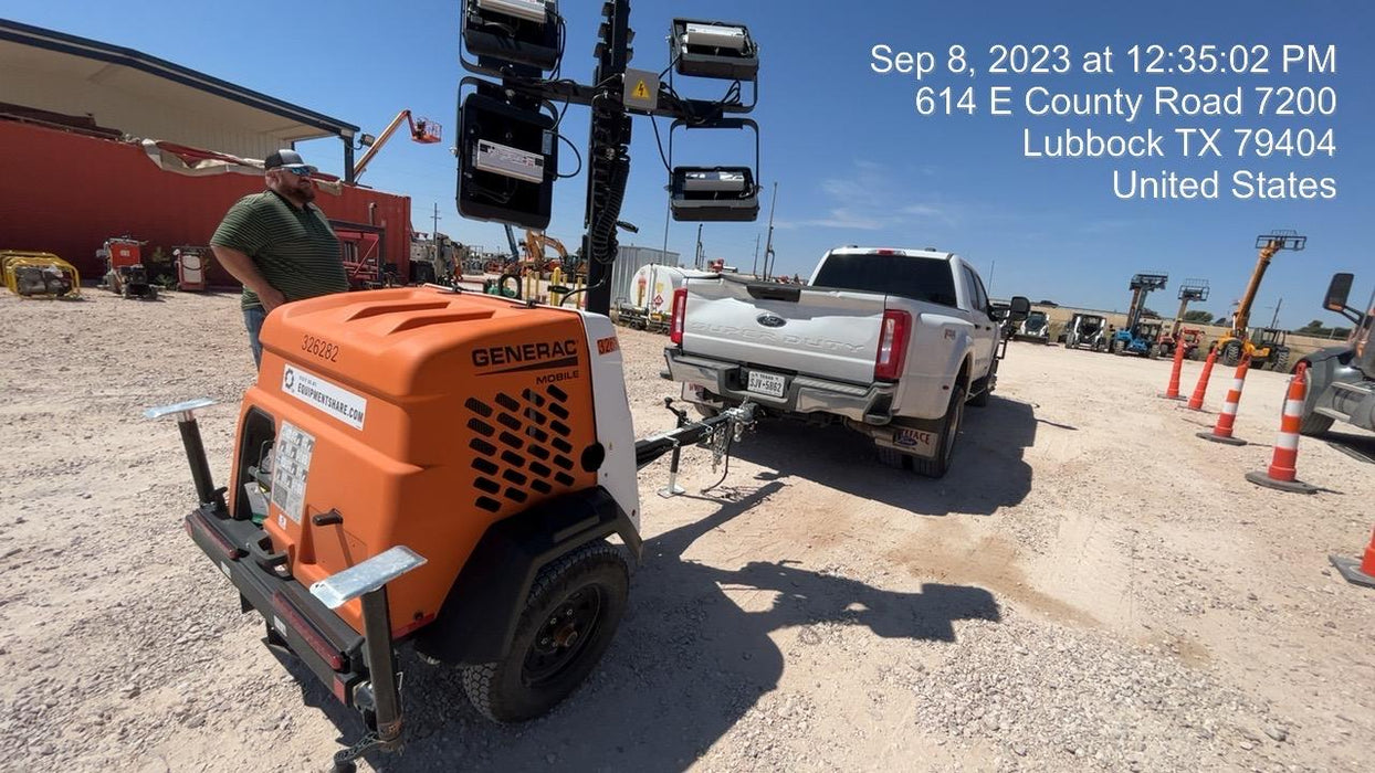 2023 Generac MLT2 Diesel, Flex Switch 120V Input, Powerzone Controller, (4) 320W LED Lights, 4kW Generator, 39.9 Gal Fuel Tank, 2" Ball, T3
