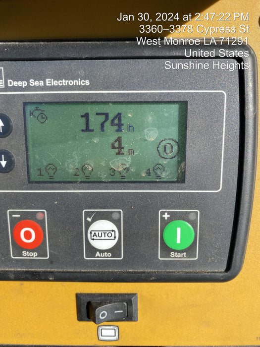 2022 Allmand NLV3GR (4) LED Light Fixture 350W, 23' Vertical Mast, 3kW Prime, Towable, Deep Sea L401, Leveling Jacks, Yanmar T4F 5.8hp