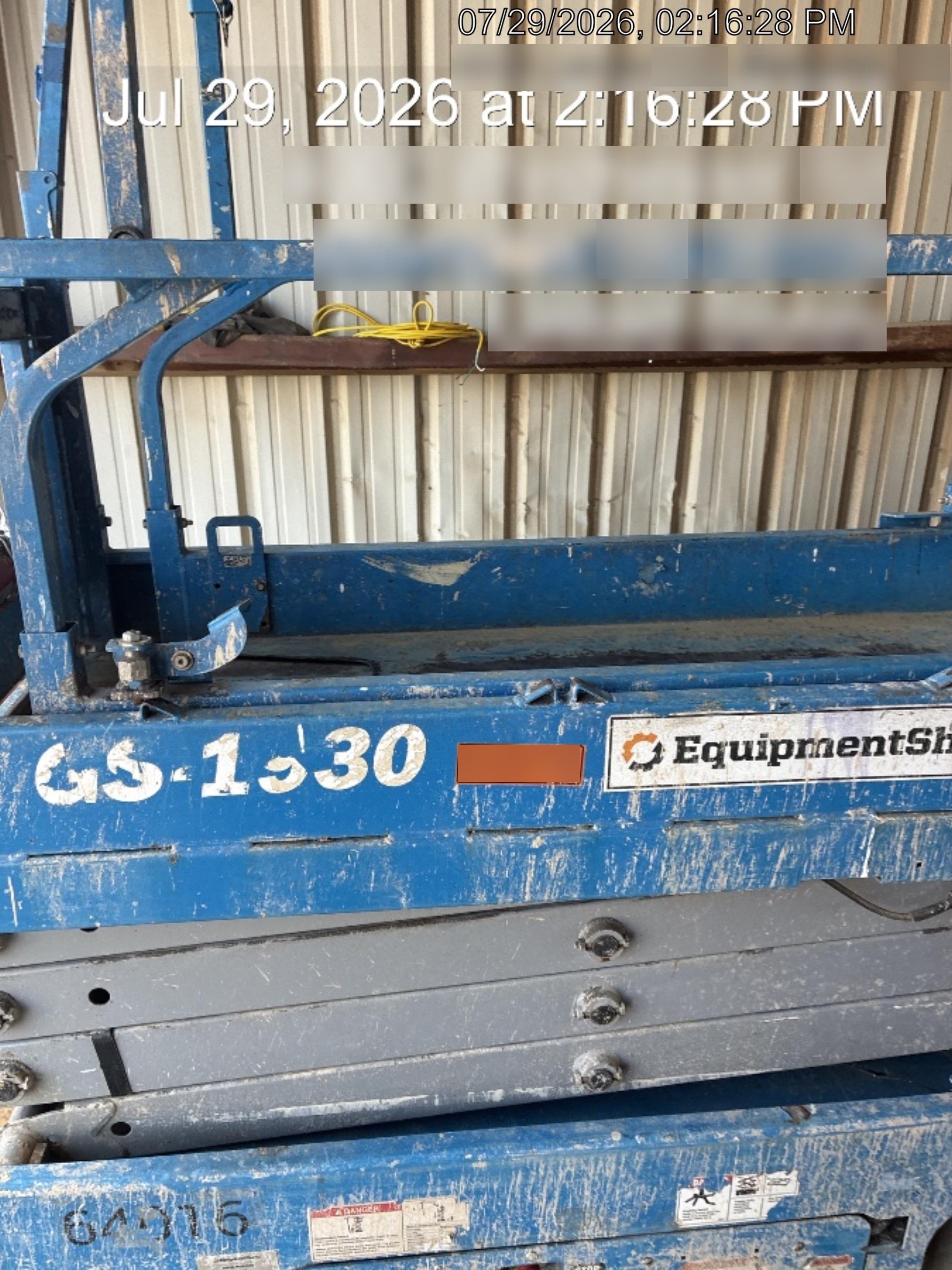 2020 Genie GS-1930 Solid Non Marking Tires, Beacon, Folding rails with half height swing gate