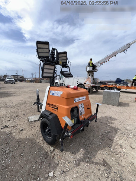 2023 Generac MLT2 Diesel, Flex Switch 120V Input, Powerzone Controller, 
(4) 320W LED Lights, 4kW Generator, 39.9 Gal Fuel Tank, 2" Ball, T3