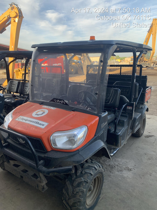 2022 Kubota RTV-X1140W-H Plastic Canopy, Windshield Acrylic Clear, LED Strobe Light, Wire Harness Kit, Back up Alarm
