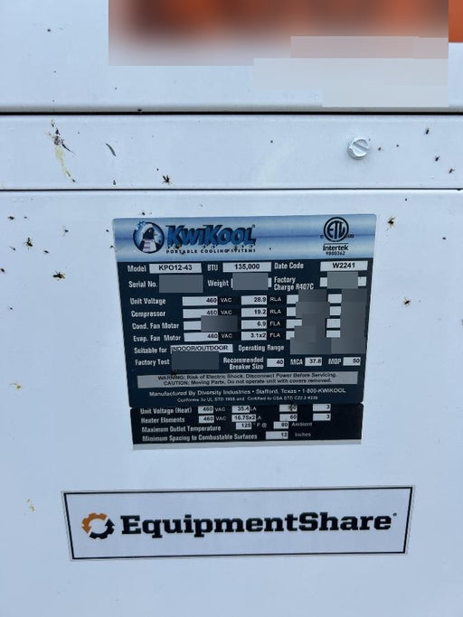 2022 KWIKOOL KPO12-43H