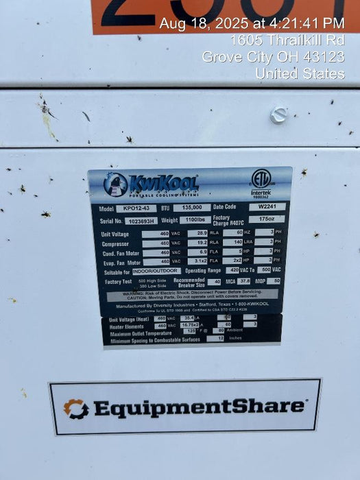 2022 KWIKOOL KPO12-43H