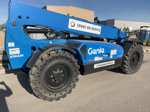 2020 Genie GTH-636 Cab/Heat/Air, Solid Tires, Work Lights, Beacon, Aux Hydraulics, Back up Alarm