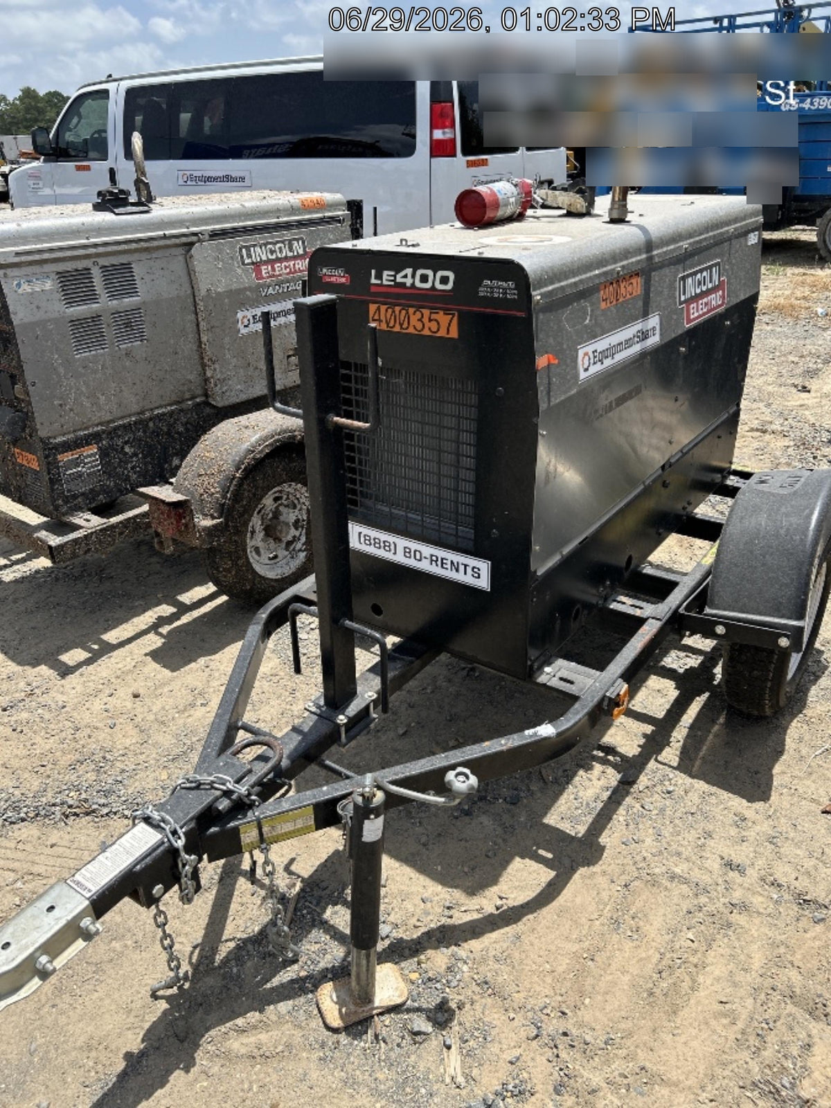 2024 Lincoln Electric LE400 Kubota V1505, Trlr, Cable Rack, Light Kit, ES Decals, T3