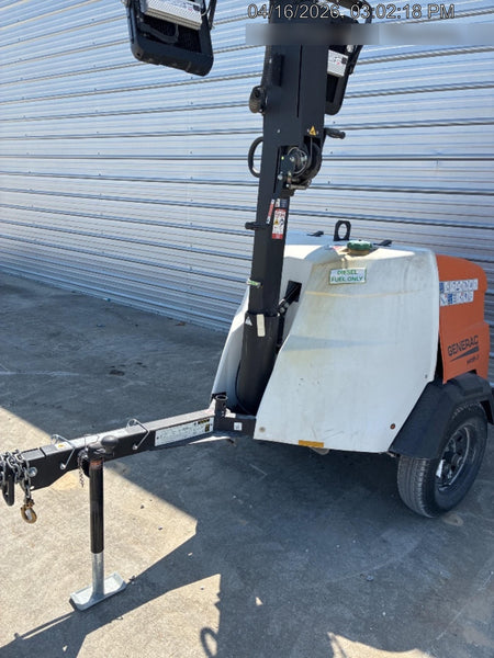 2025 Generac MLT6SMDS Diesel, Mitsubishi / Final Tier 4 Engine, 10.5 HP @ 1800 RPM, (4) 320W G4 LED's, Brushless Excitation, Capacitor Regulated, Vertical Mast, Manual Winch, 5kW Export Power, Power Zone Auto Light Controller