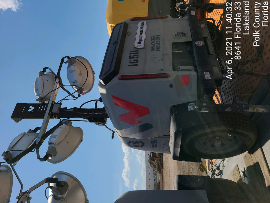 2018 Wacker Neuson LTV6L-MH Wacker Neuson LTV6L Mobile Light Tower w/Fuel Level Sensor Installed