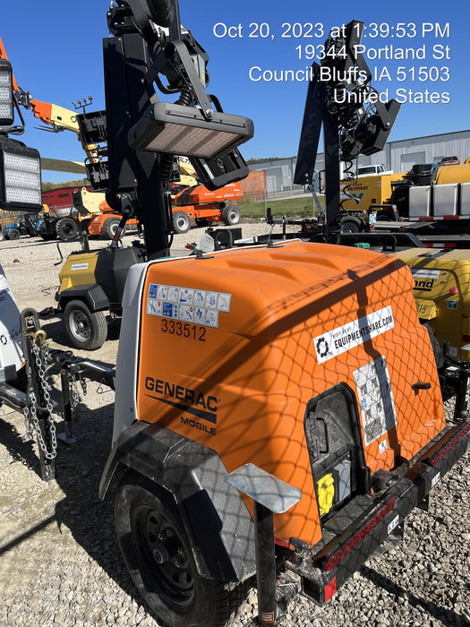 2023 Generac MLT2 Diesel, Flex Switch 120V Input, Powerzone Controller, (4) 320W LED Lights, 4kW Generator, 39.9 Gal Fuel Tank, 2" Ball, T3