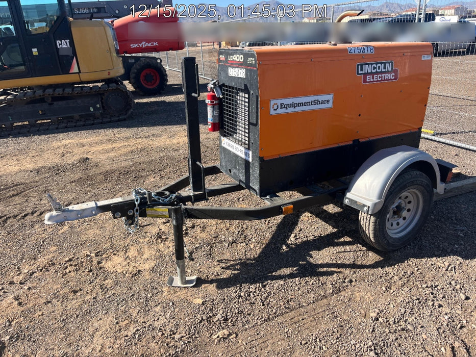 2022 Lincoln Electric LE400 Kubota V1505, Trlr, Cable Rack, Light Kit, ES Decals, T3