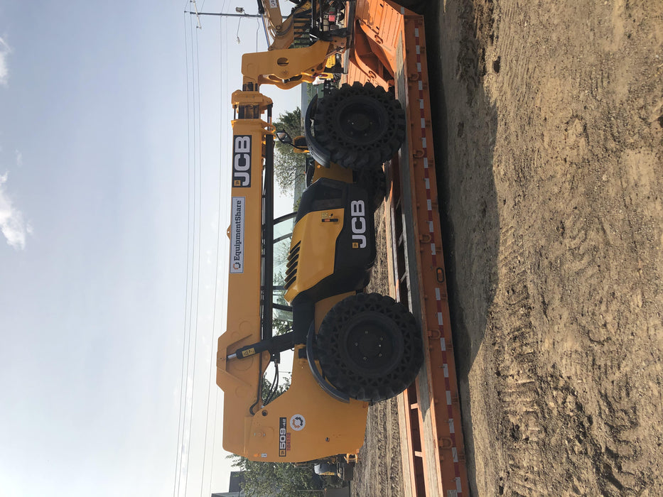 2020 JCB 509-42 Canopy, Solid Tires, Work Lights, Beacon, Aux Hydraulics, Back up Alarm, Lifting Eye, ES Decals