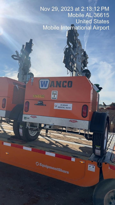 2023 Wanco WLTT-4MM4K Diesel, Deep Sea Controller, Shore Power Plug, Auto Start, (4) 350W LED Floodlights, 4kW Generator, 60 Gal Fuel Tank, 2" Ball, T3