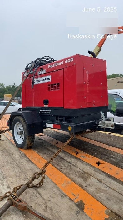 2022 Shindaiwa DGW400MDL Kubota D902 Engine, 23 HP, Dual Op Welder, Wire, Arc, Droop Stick, Tig, and CC Stick Functionality, Simulphase, 3 Phase and 1 Phase Gen Output, Single Axle NB Trlr, Slr Trckl Chrg 12V 12W, Fire Ext