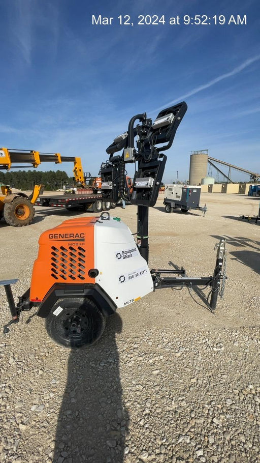 2024 Generac MLT2 Diesel, Flex Switch 120V Input, Powerzone Controller, 
(4) 320W LED Lights, 4kW Generator, 39.9 Gal Fuel Tank, 2" Ball, T3