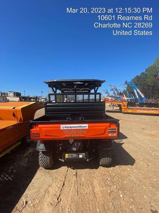 2022 Kubota RTV-X1140W-H Plastic Canopy, Windshield Acrylic Clear, LED Strobe Light, Wire Harness Kit, Back up Alarm