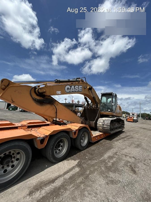 2015 Case CX350D CAB A/C, 13'-3" ARM, STEEL TRACKS, THUMB