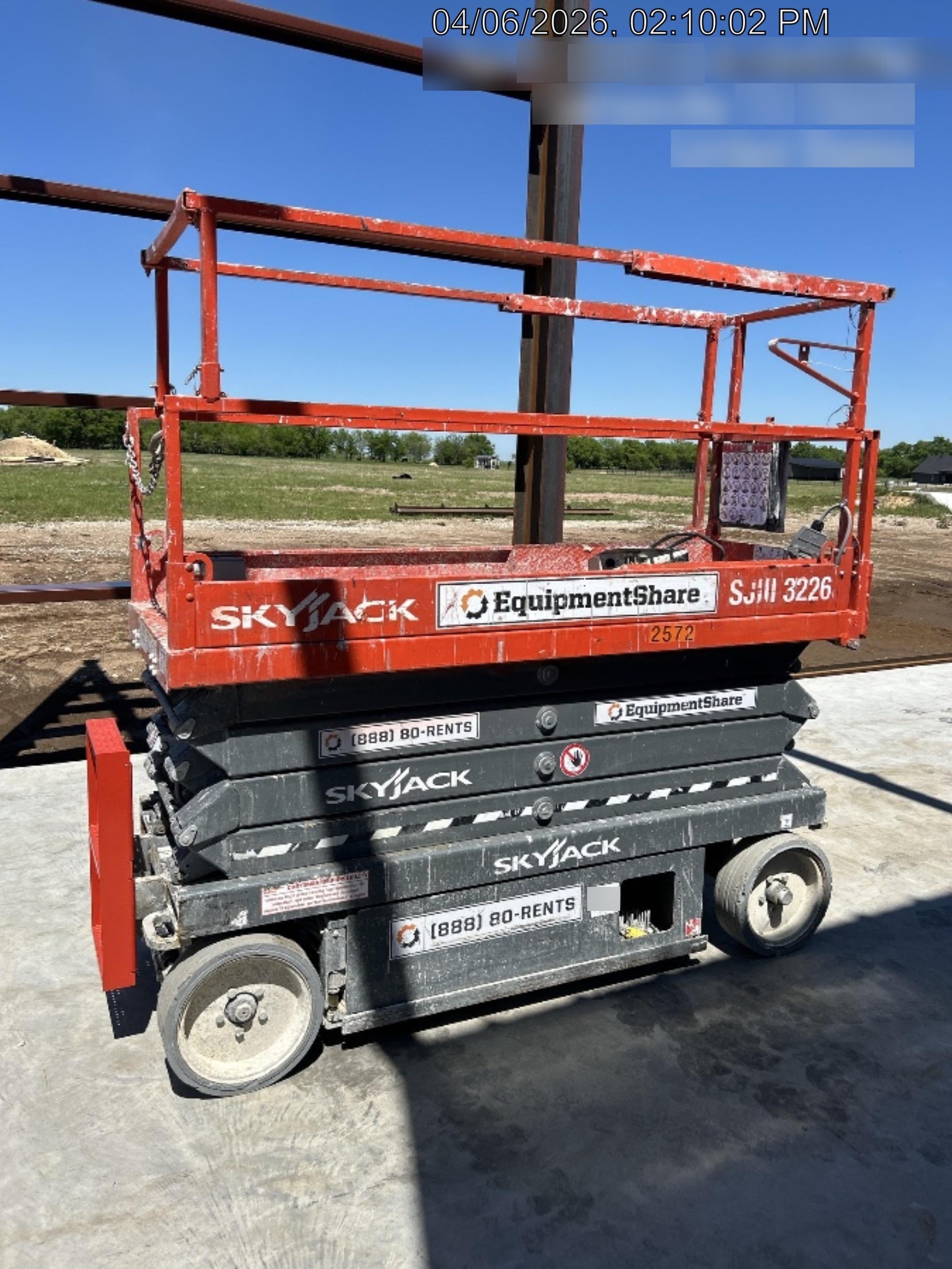 2016 Skyjack SJIII-3226 Standard Options
