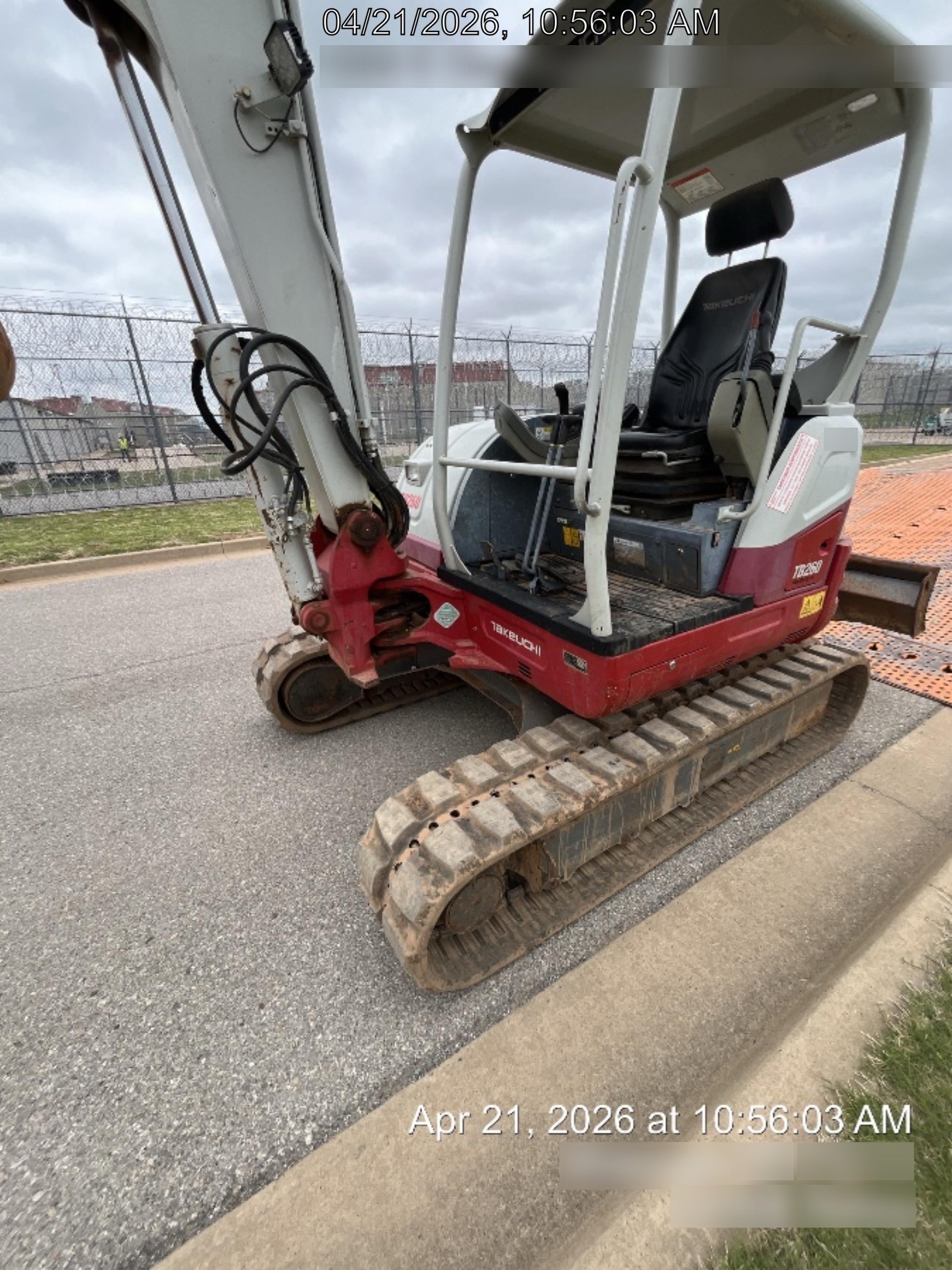 2019 Takeuchi TB260 Takeuchi TB260 Canopy w/Rubber Tracks, Auxiliary Hydraulics, Standard Blade, Manual QC