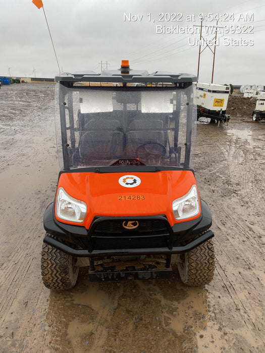 2022 Kubota RTV-X1140W-H Plastic Canopy, Windshield Acrylic Clear, LED Strobe Light, Wire Harness Kit, Back up Alarm