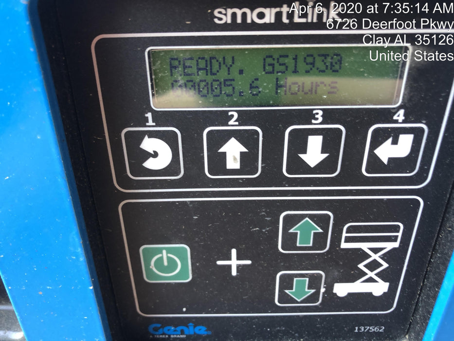 2019 Genie GS-1930 Fixed Rails with Chain Entry