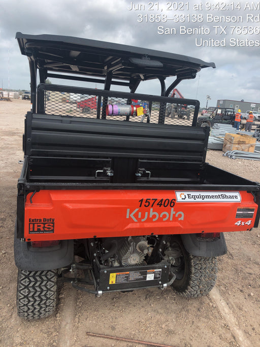 2021 Kubota RTV-X1140W-H Plastic Canopy, Windshield Acrylic Clear, LED Strobe Light, Wire Harness Kit, Back up Alarm