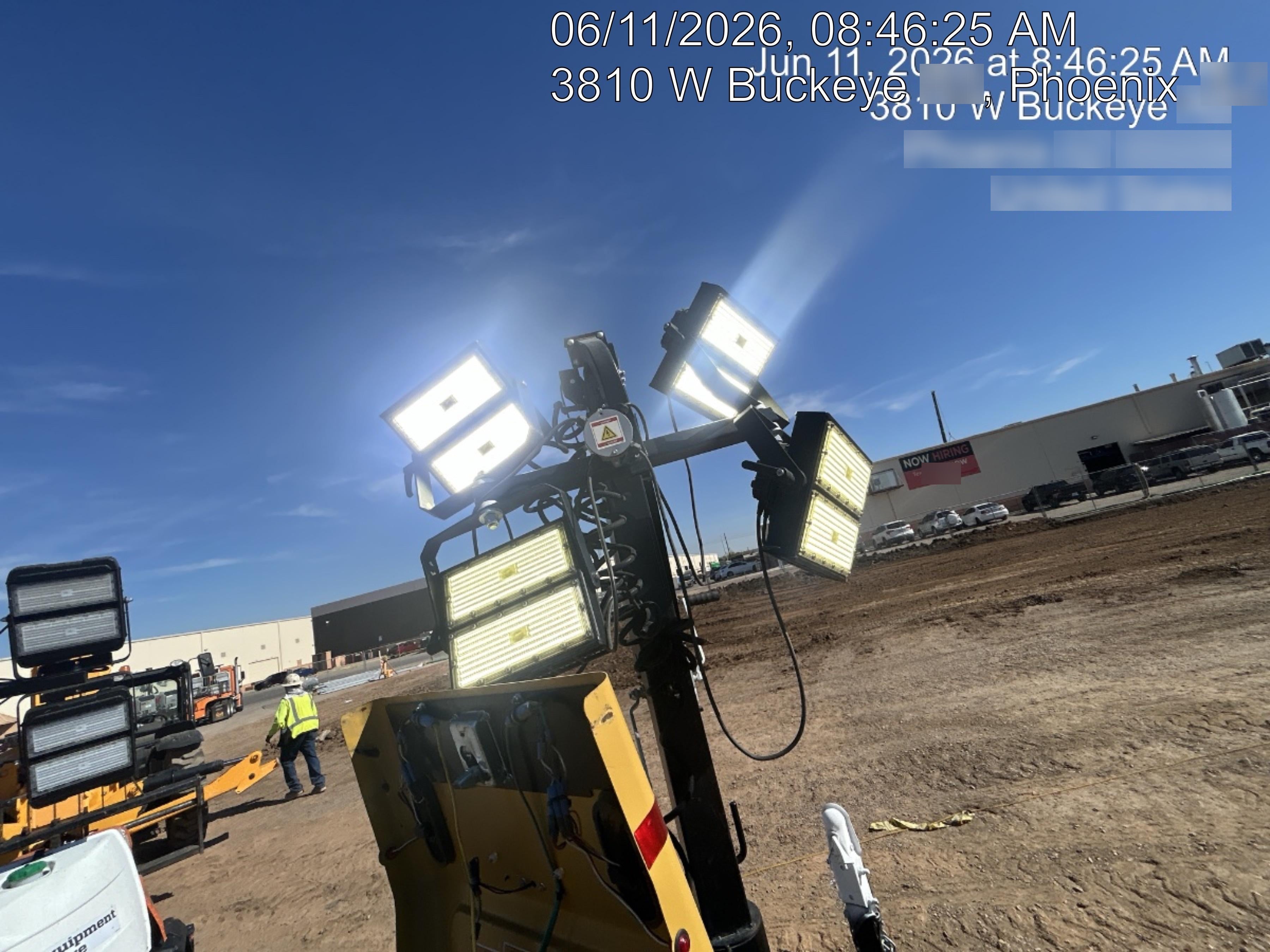 2021 Allmand NLV3GR (4) LED Light Fixture 350W, 23' Vertical Mast, 3kW Prime, Towable, Deep Sea L401, Leveling Jacks, Yanmar T4F 5.8hp