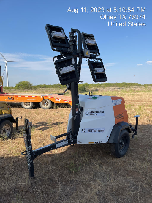 2023 Generac MLT2 Diesel, Flex Switch 120V Input, Powerzone Controller, (4) 320W LED Lights, 4kW Generator, 39.9 Gal Fuel Tank, 2" Ball, T3