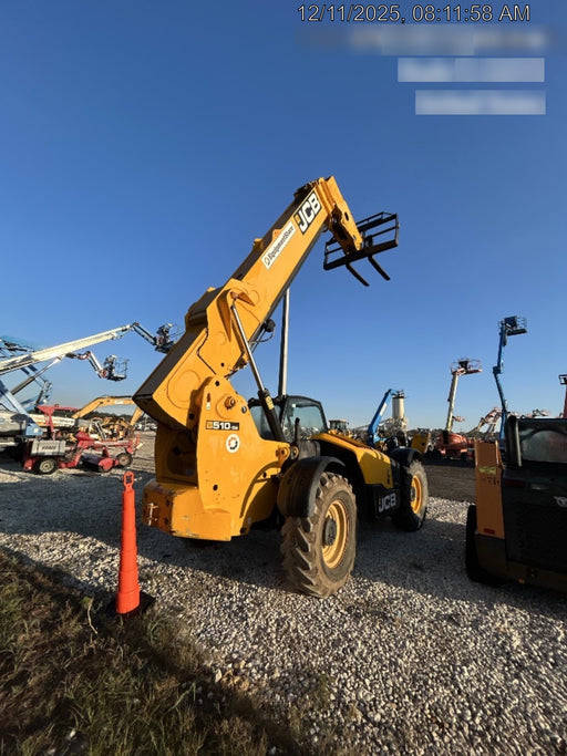 2020 JCB 510-56 Canopy, Solid Tires, Work Lights, Beacon, Aux Hydraulics, Back up Alarm, Lifting Eye, ES Decals