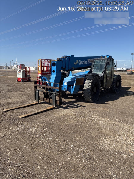 2018 Genie GTH-1056 Genie GTH-1056 w/CAB, Solid Tires, Work Lights, 60" carriage/forks, cab mesh, beacon
