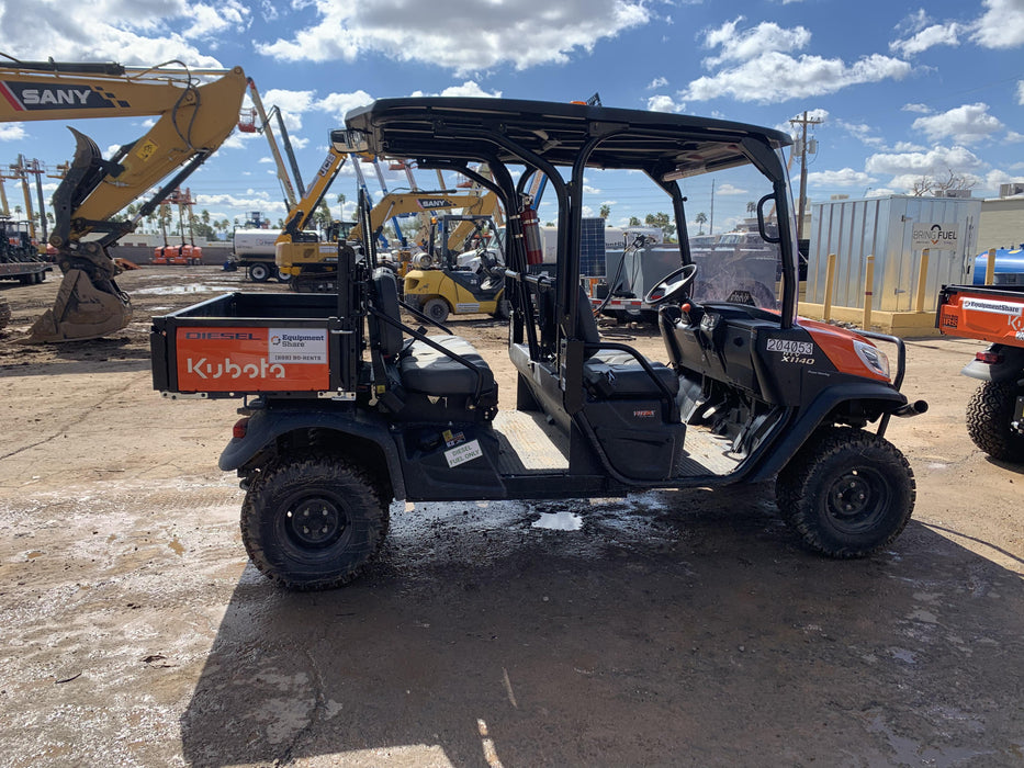 2022 Kubota RTV-X1140W-H Plastic Canopy, Windshield Acrylic Clear, LED Strobe Light, Wire Harness Kit, Back up Alarm
