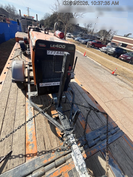 2022 Lincoln Electric LE400 Kubota V1505, Trlr, Cable Rack, Light Kit, ES Decals, T3