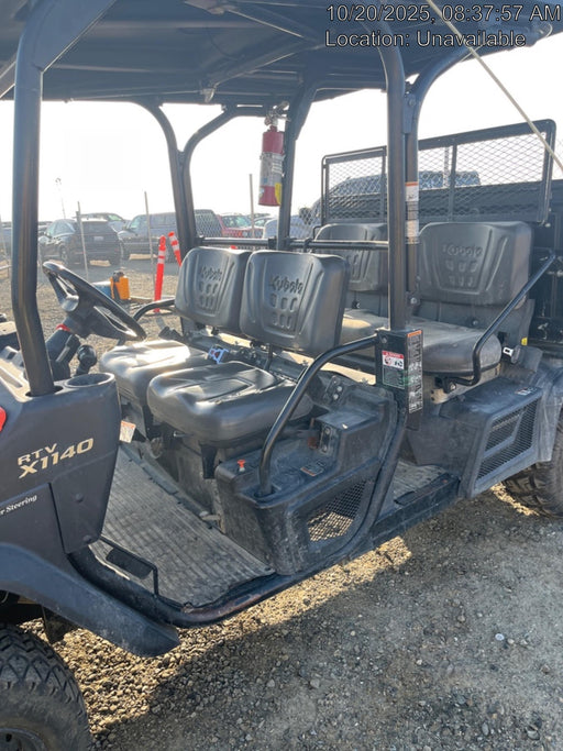 2022 Kubota RTV-X1140W-H Plastic Canopy, Windshield Acrylic Clear, LED Strobe Light, Wire Harness Kit, Back up Alarm