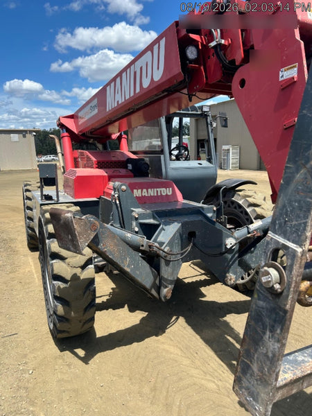 2018 Manitou MTA10055 Manitou MTA 10055 w/Cab/Heat/AC, Work Lights/Strobe, Aux Hyd, Solid Tires, Lift Hook, 66" Carriage, 60" Forks
