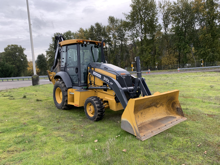 2020 John Deere 310LEP Cab/Heat/Air, 4WD, Standard Stick, Pilot Controls, 2 Way Hydraulics, TAG Manual QC