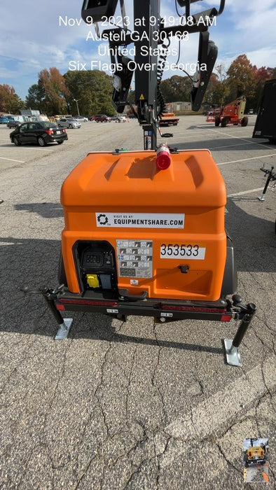 2023 Generac MLT2 Diesel, Flex Switch 120V Input, Powerzone Controller, (4) 320W LED Lights, 4kW Generator, 39.9 Gal Fuel Tank, 2" Ball, T3