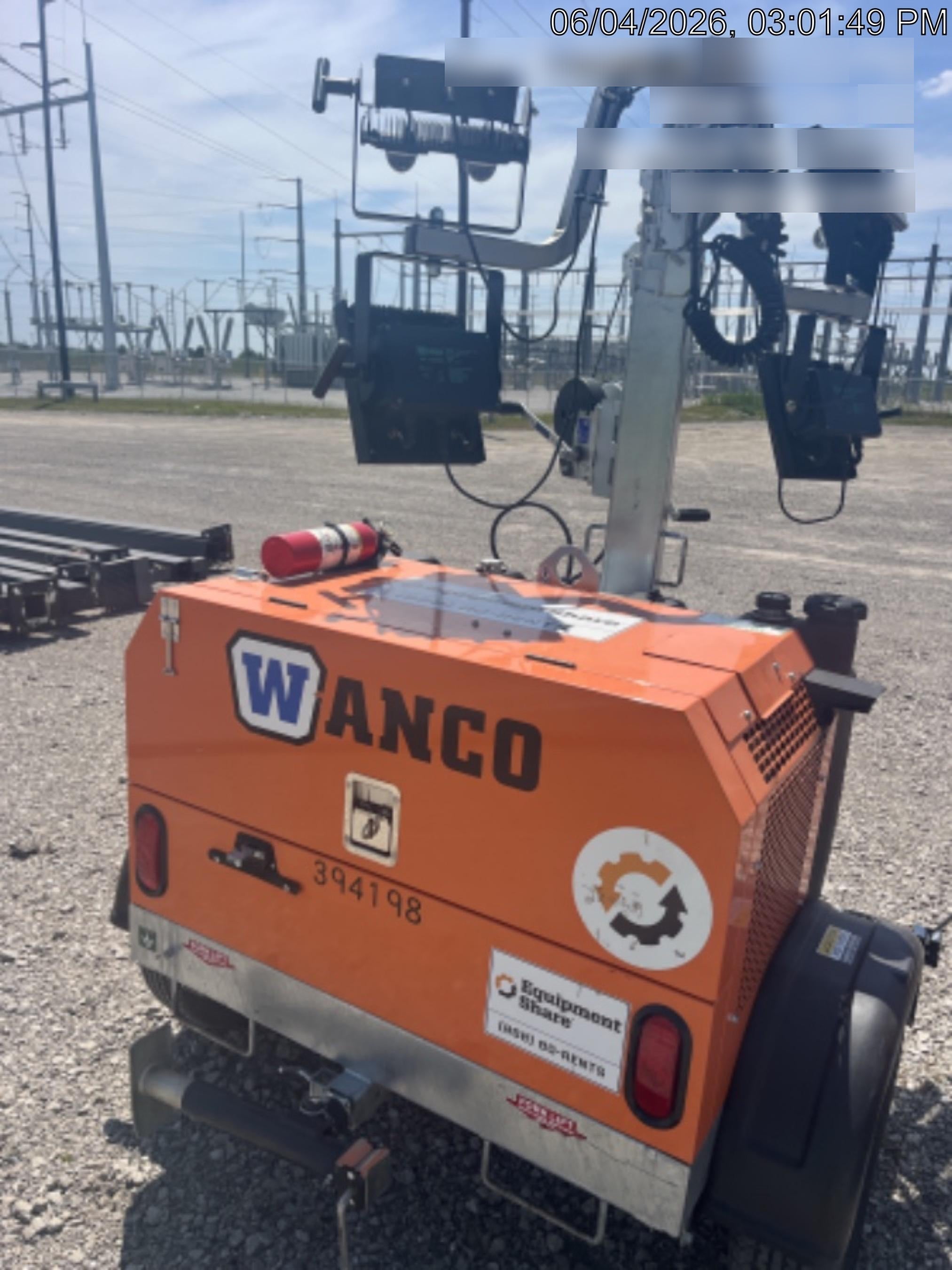2024 Wanco WLTT-4MM4K Diesel, Deep Sea Controller, Shore Power Plug, Auto Start, (4) 350W LED Floodlights, 4kW Generator, 60 Gal Fuel Tank, 2" Ball, T3