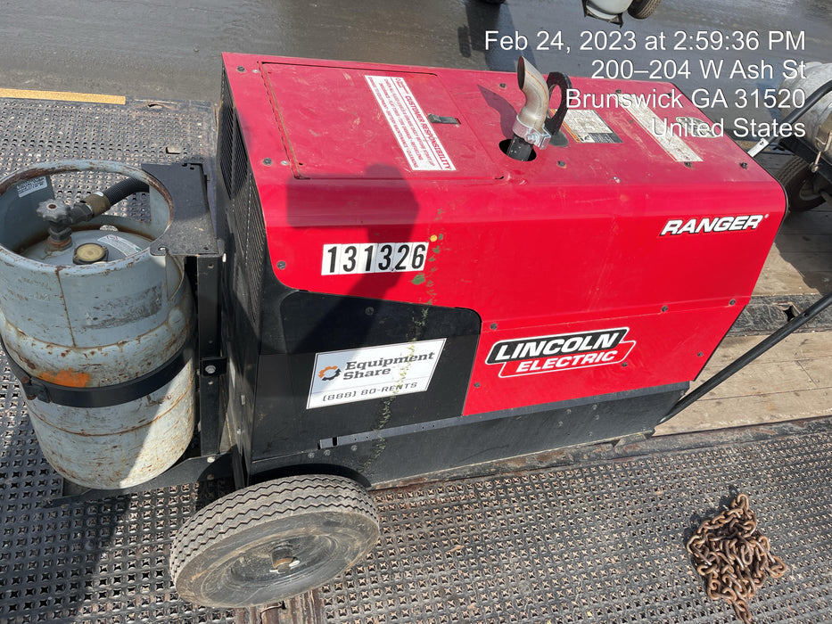 2021 Lincoln Electric Ranger 305 LPG K3430-1, Ranger 305 LPG, Undercarriage, Tank Holder & Strap, 10kw AC Gen, 25hp Kohler LPG Eng