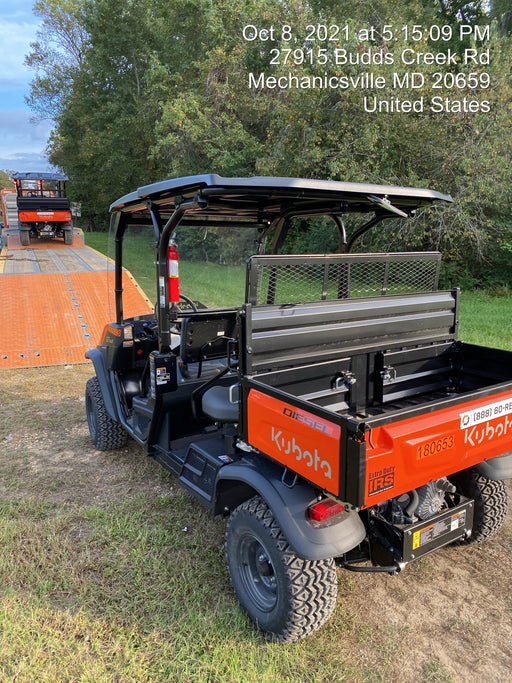2021 Kubota RTV-X1140W-H Plastic Canopy, Windshield Acrylic Clear, LED Strobe Light, Wire Harness Kit, Back up Alarm
