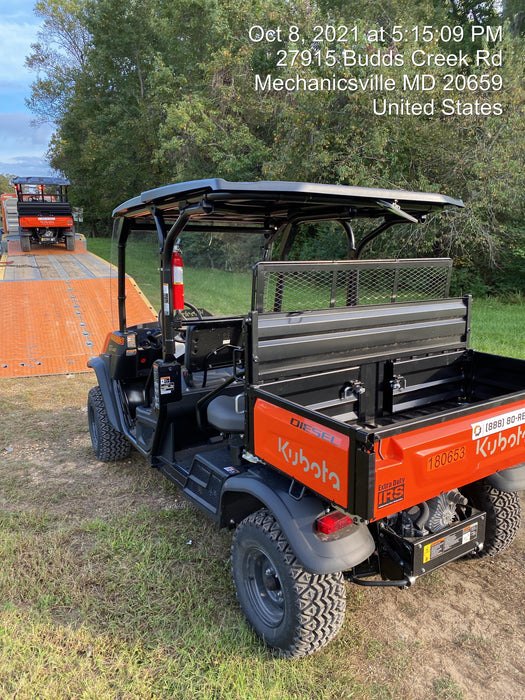 2021 Kubota RTV-X1140W-H Plastic Canopy, Windshield Acrylic Clear, LED Strobe Light, Wire Harness Kit, Back up Alarm