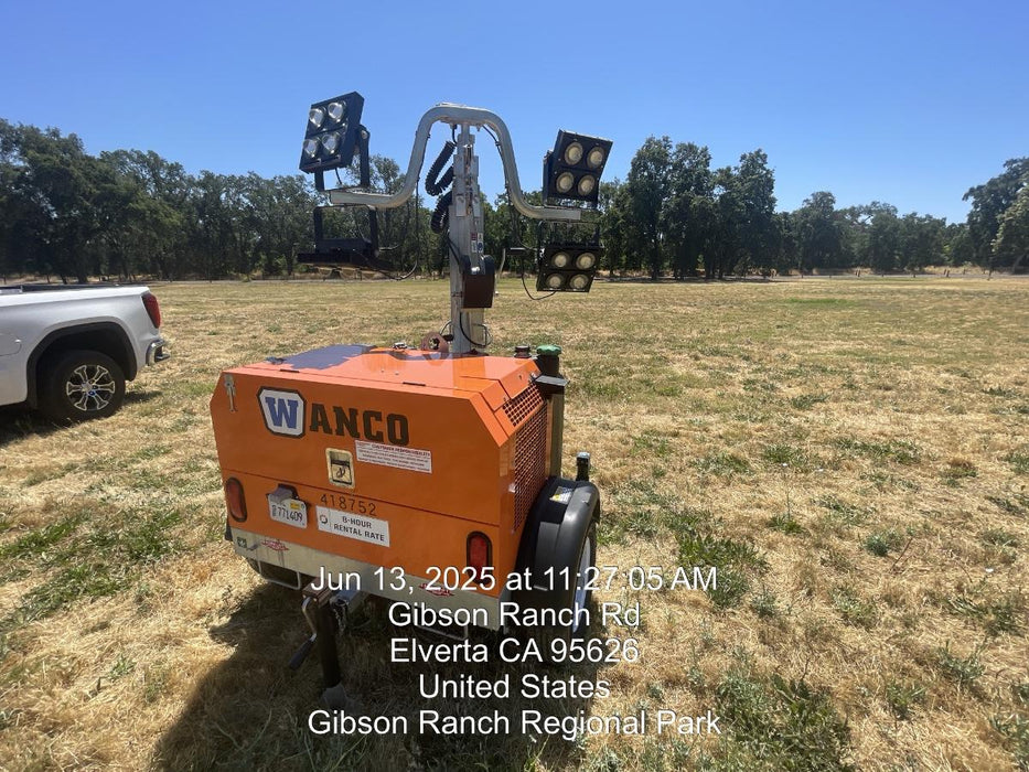 2024 Wanco WLTT-4MM4K Diesel, Deep Sea Controller, Shore Power Plug, Auto Start, (4) 350W LED Floodlights, 4kW Generator, 60 Gal Fuel Tank, 2" Ball, T3