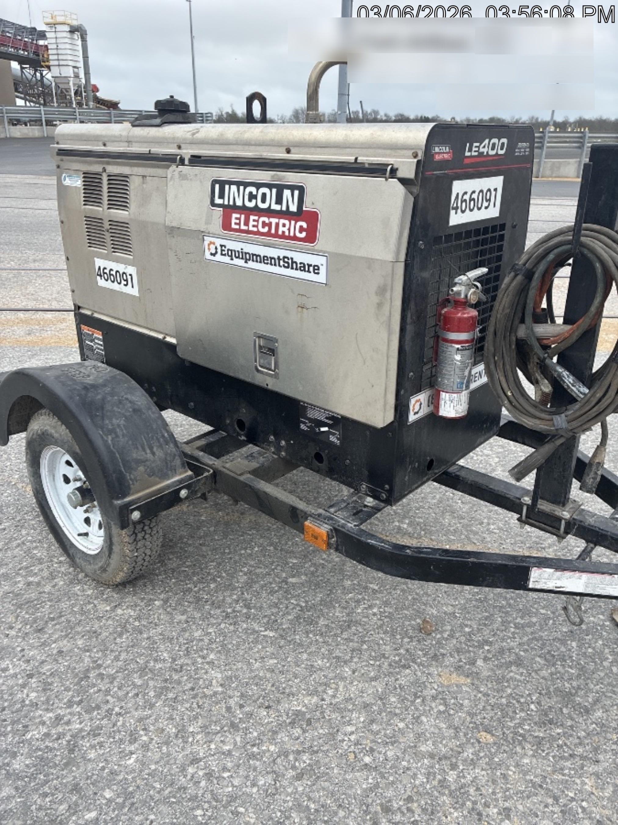 2024 Lincoln Electric LE400 Kubota V1505, Trlr, Cable Rack, Light Kit, ES Decals, T3