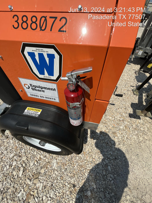 2024 Wanco WLTT-4MM4K Diesel, Deep Sea Controller, Shore Power Plug, Auto Start, (4) 350W LED Floodlights, 4kW Generator, 60 Gal Fuel Tank, 2" Ball, T3