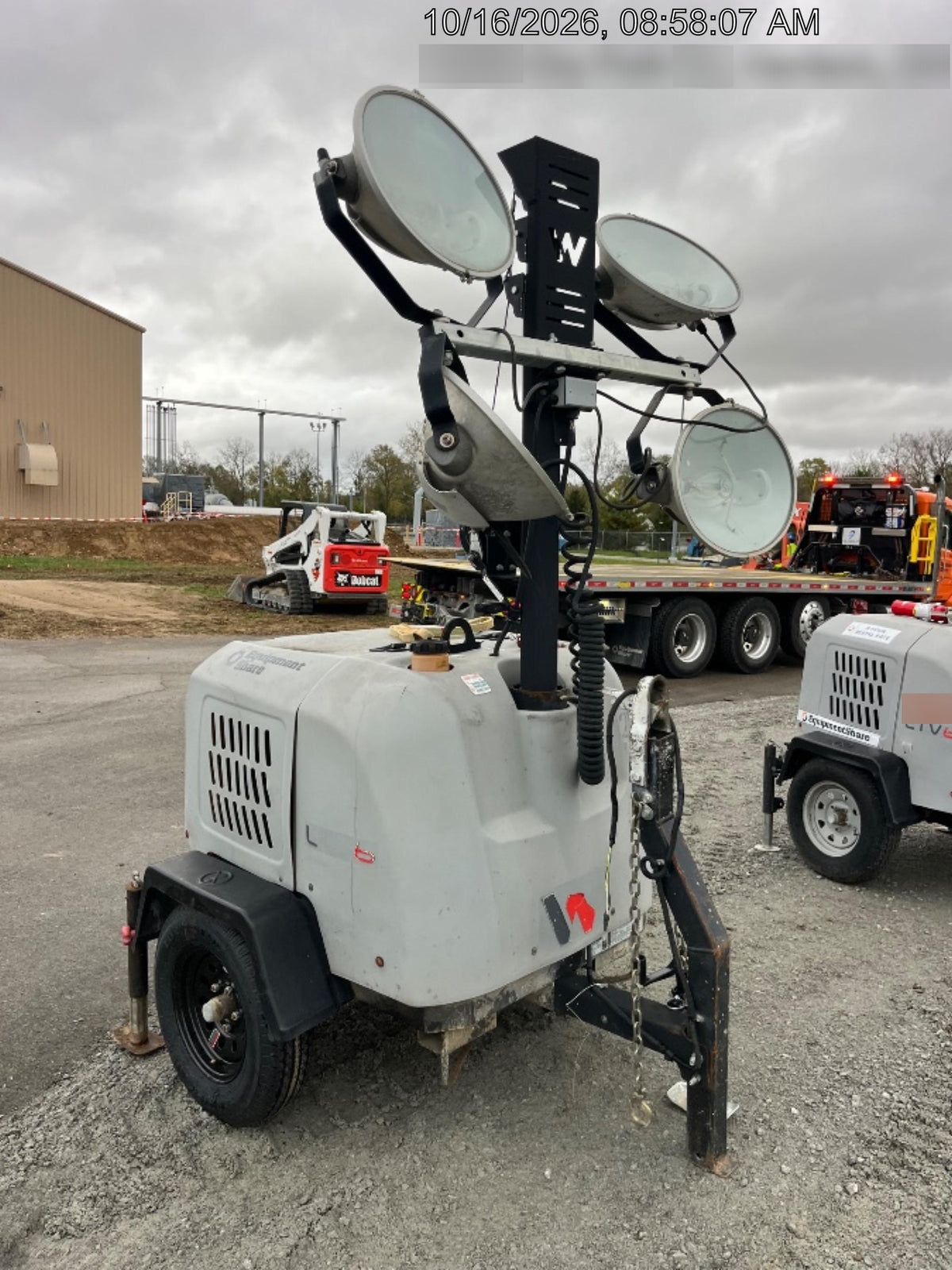 2019 Wacker Neuson LTV6L-MH Wacker Neuson LTV6L Mobile Light Tower w/Fuel Level Sensor Installed
