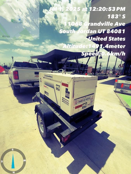 2020 Multiquip DLW400ESA4 400 amp Welder, 14kW, 120/240V, T4F Kubota, Trailer