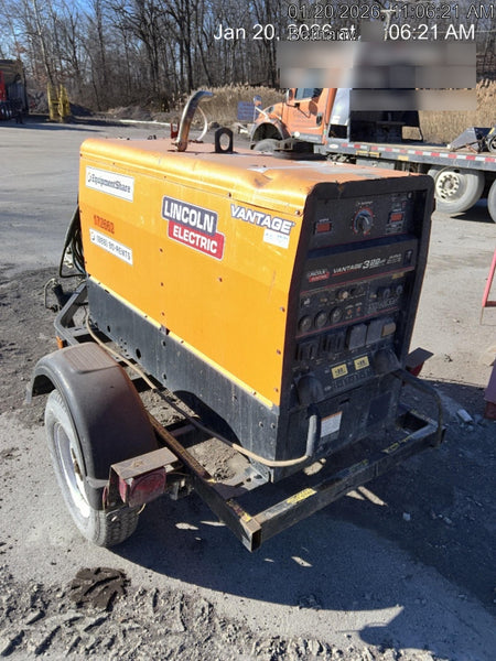 2021 Lincoln Electric Vantage 322 Vantage 322 Ready Pak 3 w/ Decals, ORANGE (includes trailer, cable rack, fender light kit) NO Telematics
