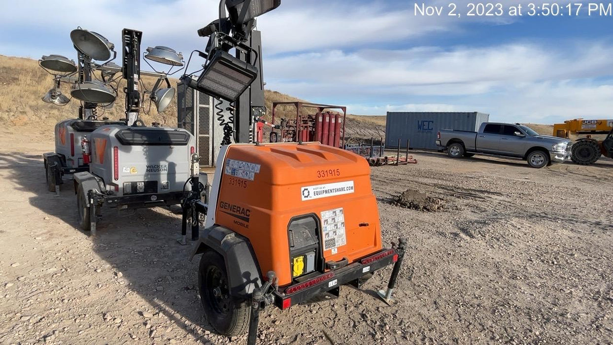 2023 Generac MLT2 Diesel, Flex Switch 120V Input, Powerzone Controller, (4) 320W LED Lights, 4kW Generator, 39.9 Gal Fuel Tank, 2" Ball, T3