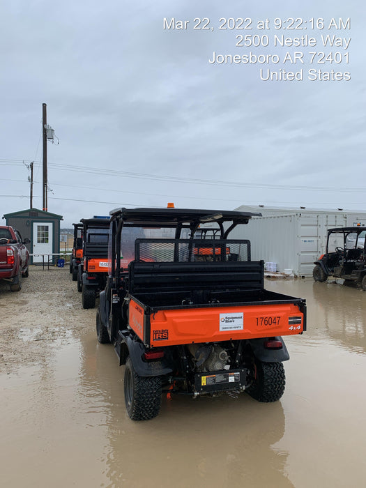 2021 Kubota RTV-X1140W-H Plastic Canopy, Windshield Acrylic Clear, LED Strobe Light, Wire Harness Kit, Back up Alarm